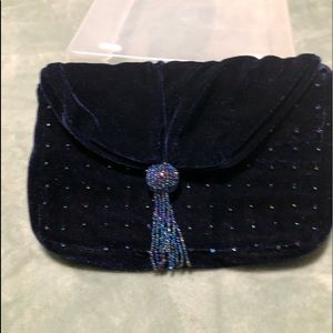 Blue Velvet evening bag